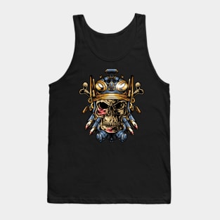 military skull Tank Top